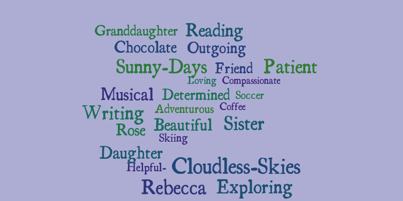 Rebecca B. Freitag – Word cloud – WordItOut