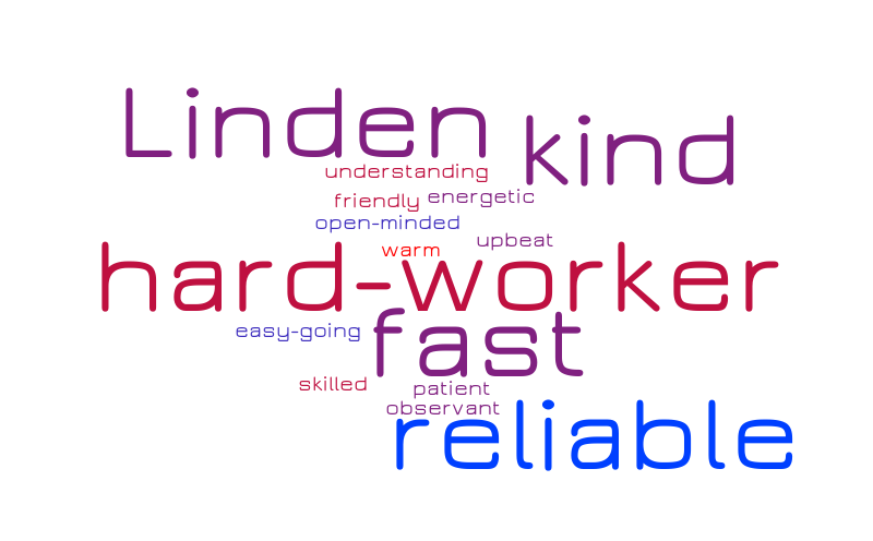 Linden – Word cloud – WordItOut
