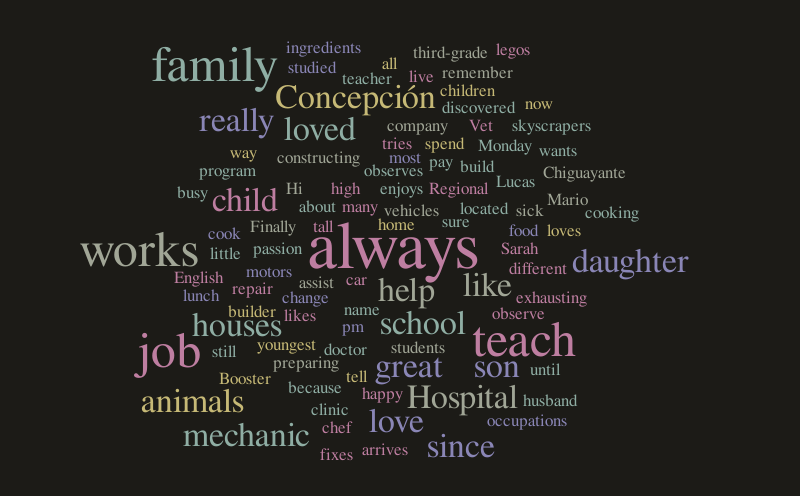 Occupations in my Family – Word cloud – WordItOut