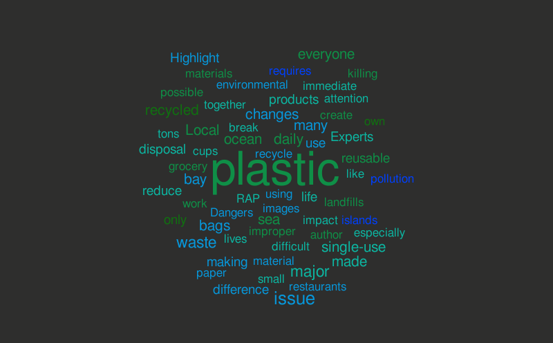 Single Use Plastic Word Cloud – Word cloud – WordItOut