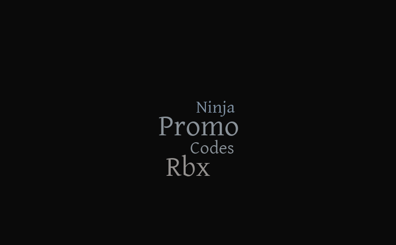 New Rbx Ninja Promo Codes 2020 Free Word Cloud Worditout