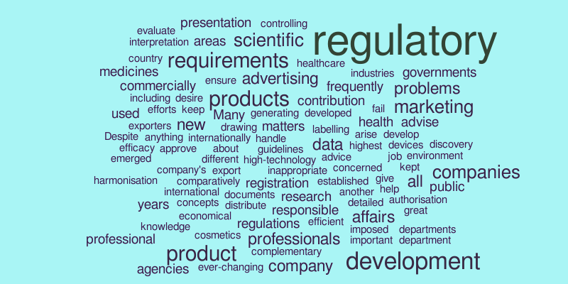regulatory affairs – Word cloud – WordItOut