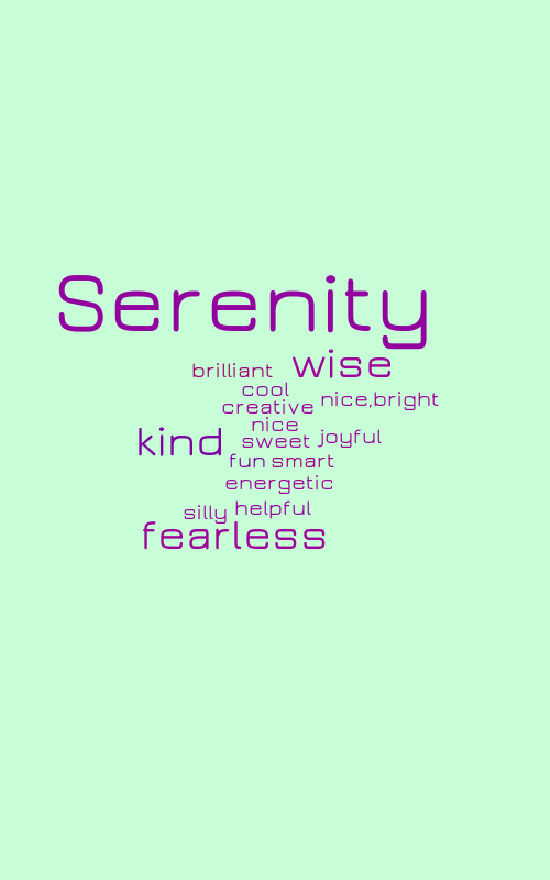 serenity word