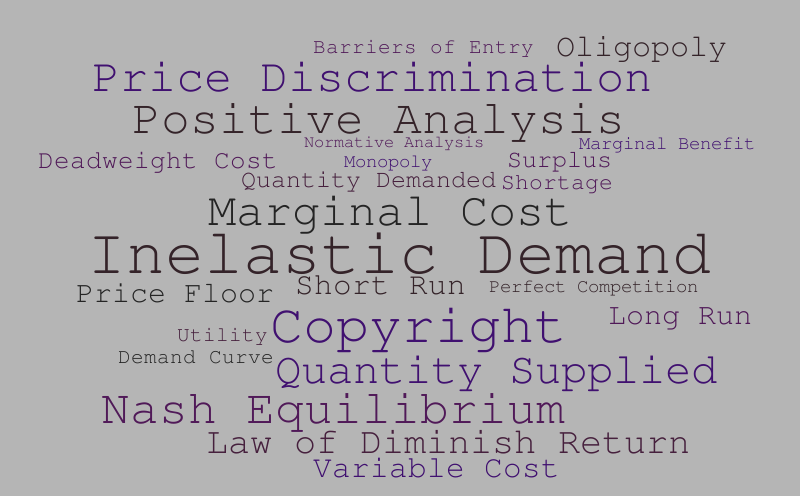Post-Worde Cloud of Microeconomics – Word cloud – WordItOut