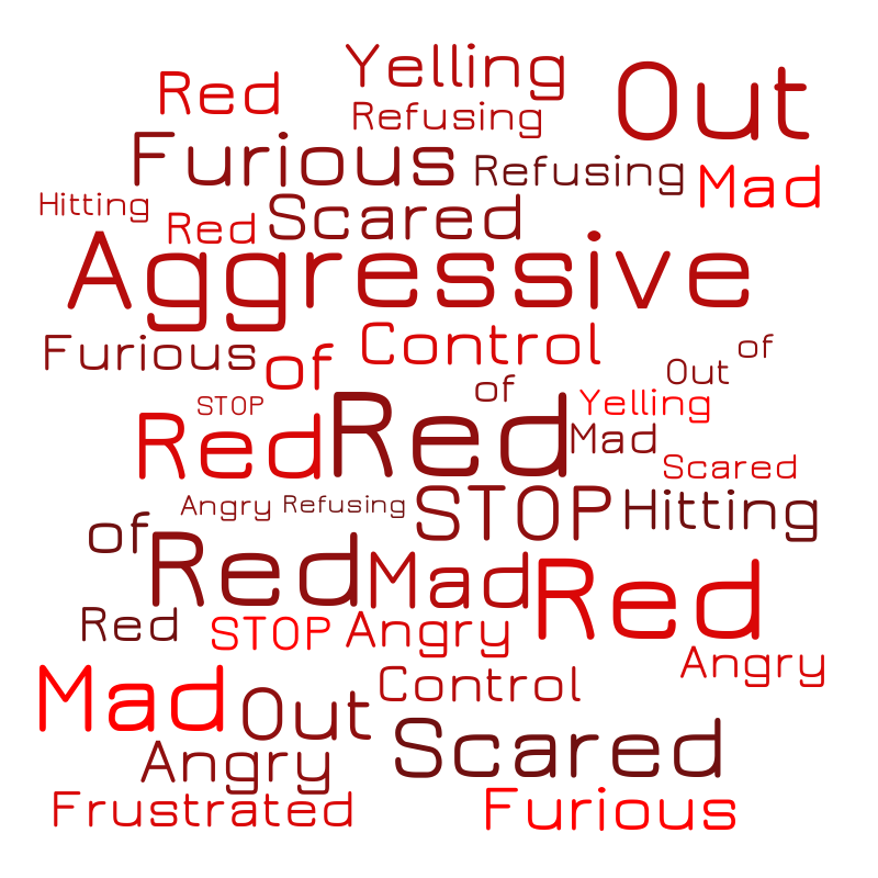 red Word cloud WordItOut