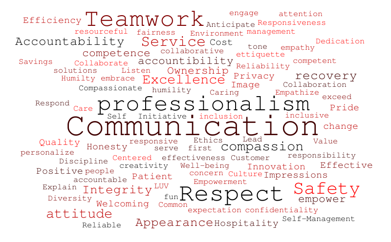 Service Excellence – Word cloud – WordItOut