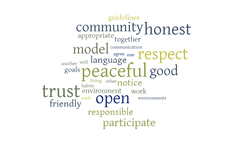 Community Pledge – Word cloud – WordItOut