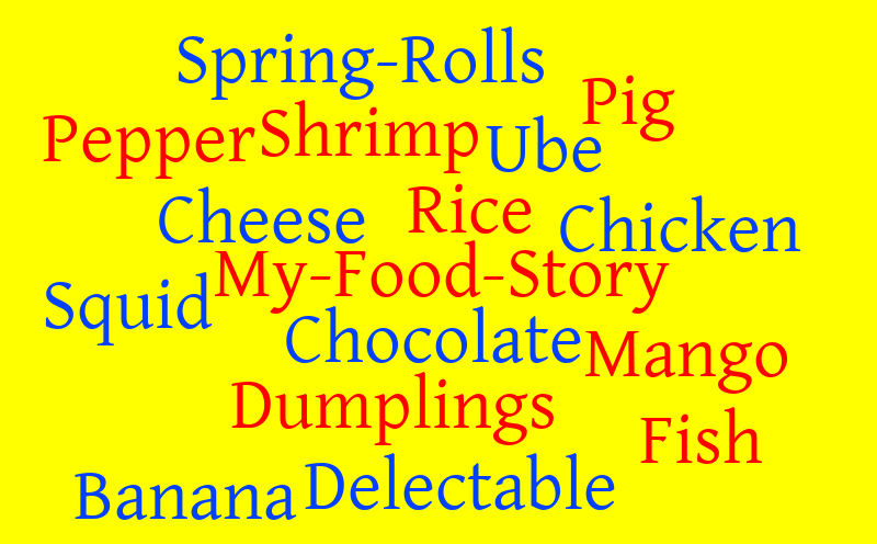 Our Food Has A Story – Word cloud – WordItOut