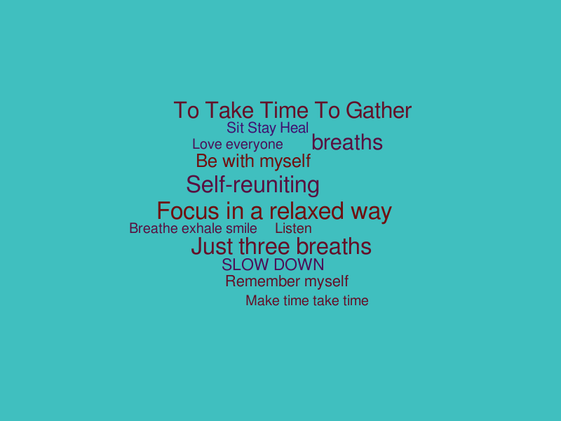 DSP Dec 2022 Mindfulness – Word cloud – WordItOut