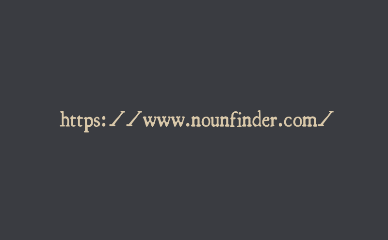Nounfinder Word Cloud WordItOut