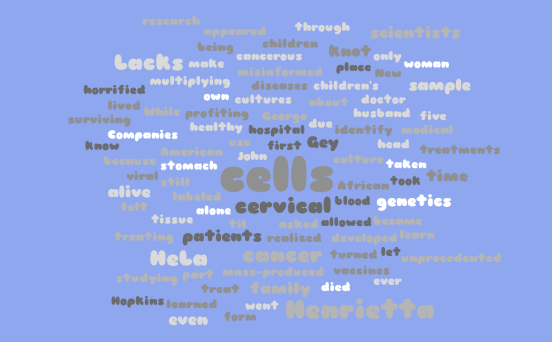 Henrietta lacks word could – Word cloud – WordItOut