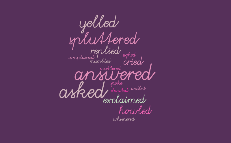 purple table – Word cloud – WordItOut