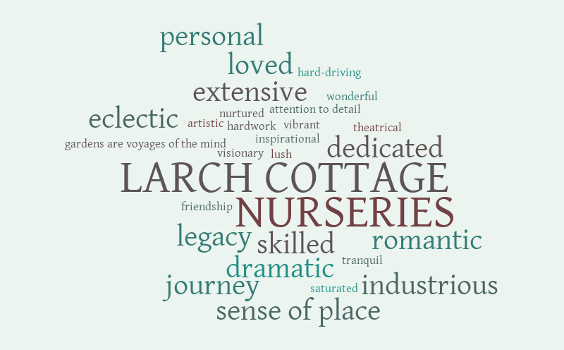 Larch Cottage duck egg – Word cloud – WordItOut