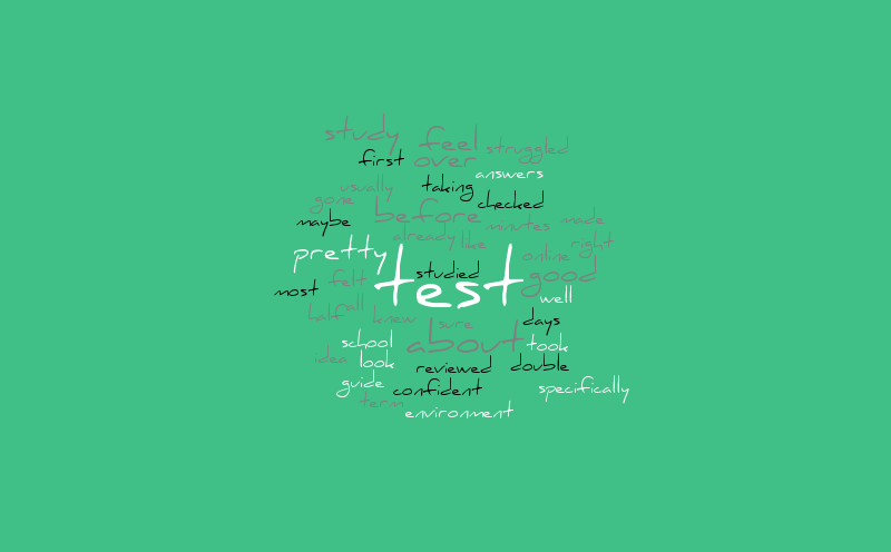 Test 1 A+P – Word cloud – WordItOut