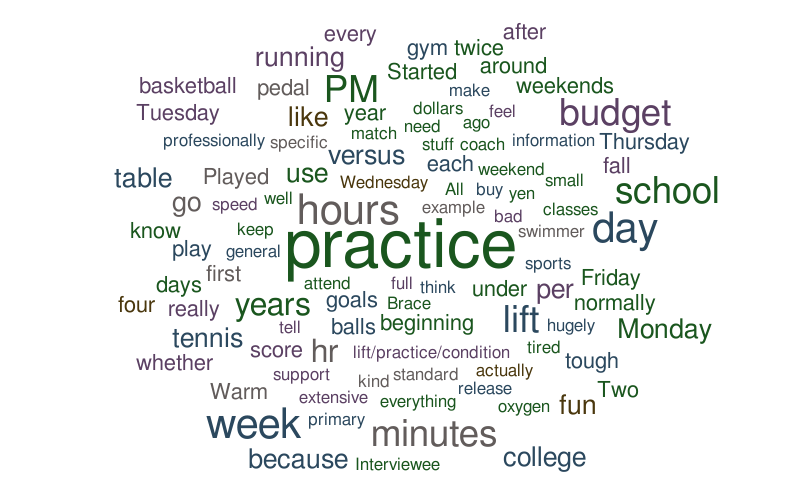 Training and Sport Insights – Word cloud – WordItOut