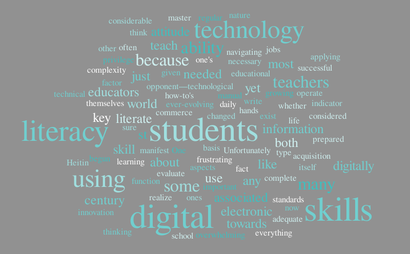 Digital Literacy – Word cloud – WordItOut