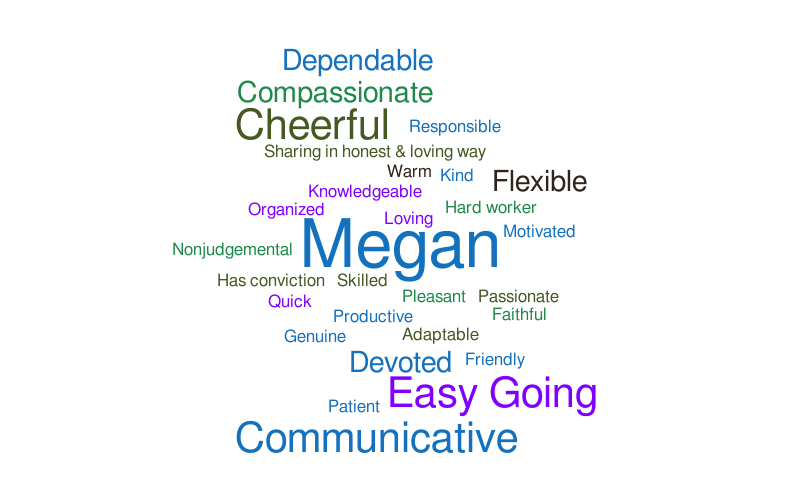 Megan 2 – Word cloud – WordItOut