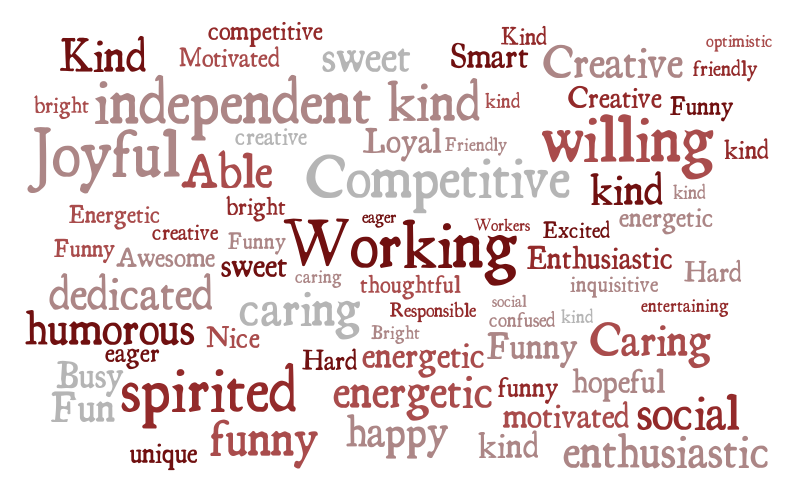 WTRMS students are... – Word cloud – WordItOut