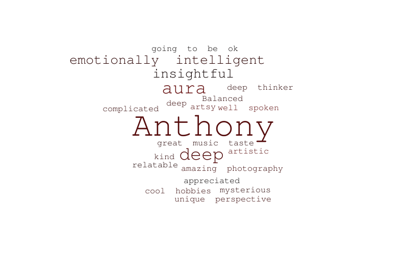 anthony word cloud – Word cloud – WordItOut