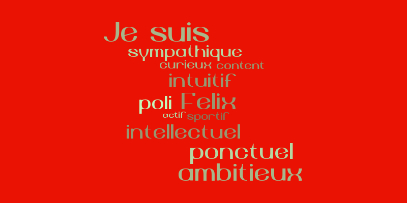 French wordle – Word cloud – WordItOut